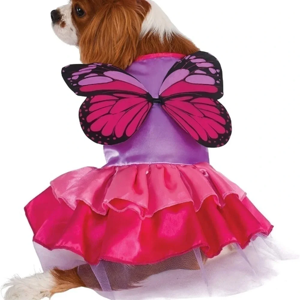 RUBIES Size Medium Pink & Lavender Butterfly Fairy Doggy Costume Velcro